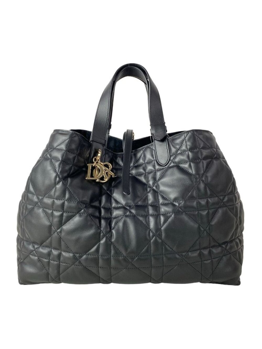 Dior Tote Bag Toujours Large Black Macro Cannage